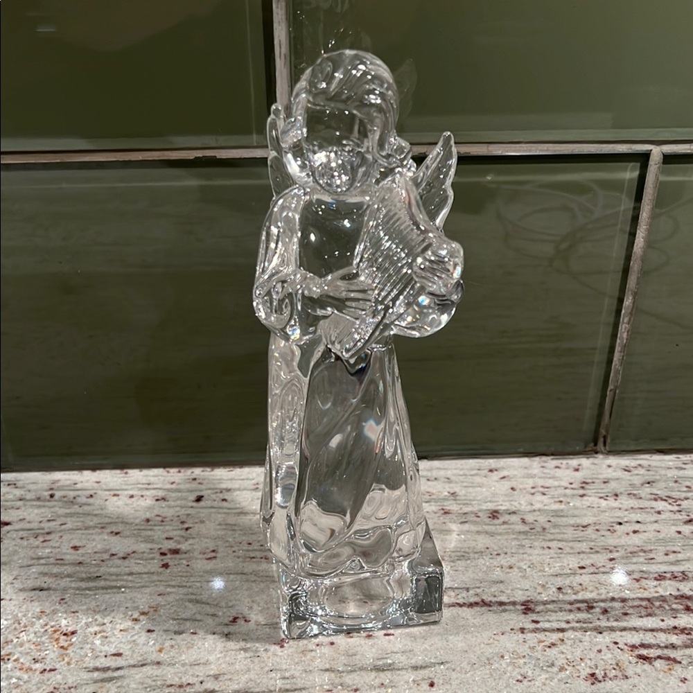 Mikasa Crystal Angel Mandolin Figurine Collectable